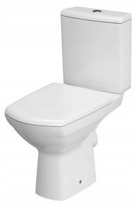 Cersanit CARINA Clean On 482 nou - WC combi 010 3/5 inclusiv scaun antibacterian din duroplast, alb, K31-044