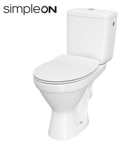 Cersanit Carsania II CleanOn WC combi + scaun cu cădere lentă, deșeuri spate, 3/6l, K11-2340