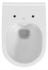 Cersanit City CleanOn, vas suspendat + scaun toaleta antibacterian duroplast, alb, K701-143