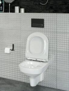 Cersanit City CleanOn, vas suspendat + scaun toaleta antibacterian duroplast, alb, K701-143
