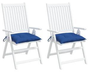 Perne de scaun, 2 buc., albastru, 50x50x7 cm, textil oxford