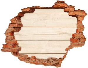 Fototapet un zid spart cu priveliște fundal de lemn