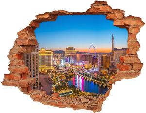 Autocolant 3D gaura cu priveliște Las Vegas, Statele Unite ale Americii