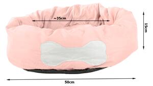 Pat de plus caine/pisica BONENEST 50 cm, roz