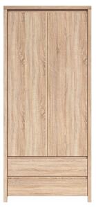 Dulap 2 usi hol stejar sonoma Kaspian, 90X55,5X200.5 CM