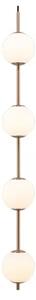 Audrey 4 Lustră Pendul Brass/White Opal - UMAGE