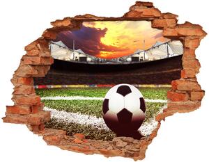 Autocolant un zid spart cu priveliște Stadion de fotbal