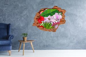 Autocolant autoadeziv gaură flori Hawaii