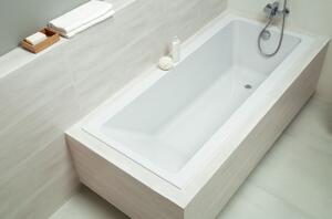 Cada Cersanit Crea Slim acrilic 150x75cm + picioare, alb, S301-233