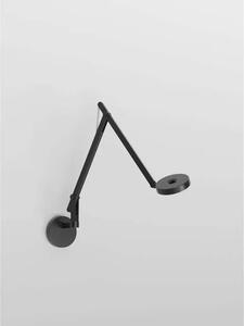 String W2 Mini Aplică de Perete w/Gaură DTW Mat Negru/Argintiu - Rotaliana