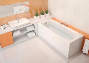 Cada Cersanit Flavia acril 160x70cm, alb, S301-106