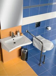 Cersanit Etiuda, scaun toaleta antibacterian pentru persoane cu dizabilitati, alb, K98-0002