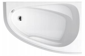 Cersanit Joanna Nou, cada colt dreapta 140x90cm, alb, S301-166