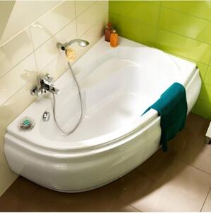 Cersanit Joanna Nou, cada colt dreapta 140x90cm, alb, S301-166