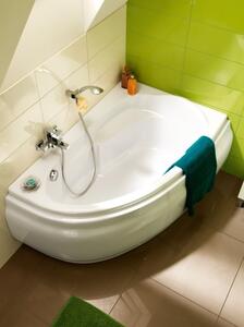 Cersanit Joanna Nou, cada colt dreapta 150x95cm, alb, S301-168