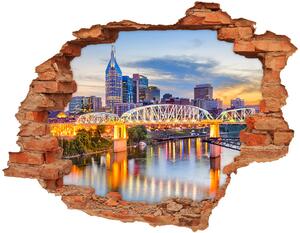 Autocolant de perete gaură 3D Podul Tennessee Statele Unite ale Americii