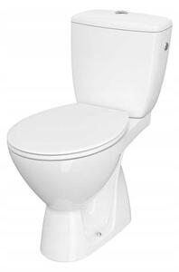 Cersanit Cascade, toaleta combinata cu flux 3/6l, deșeuri verticală + scaun polipropilenă, alb, K100-207