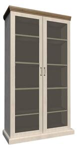 Vitrina living ROYAL WS, PAL melaminat, pin nordic/stejar salbatic, 87x39x187 cm