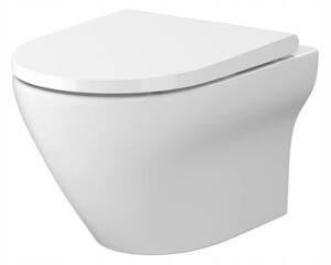 Cersanit Larga Oval CleanOn, vas WC montat pe perete fără scaun, K120-003