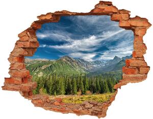 Autocolant un zid spart cu priveliște Toamna în Munții Tatra