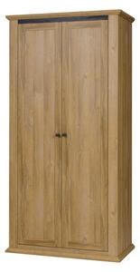 Dulap haine LEON combinat MZ2, stejar grand, 100x54x200 cm, 2 usi