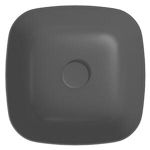 Cersanit Larga, chiuveta blat 38x38 cm, atracit mat, K677-012