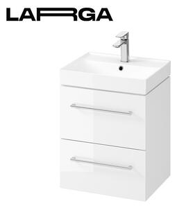 Cersanit Larga, dulap pentru lavoar suspendat 50cm, alb lucios, S932-067