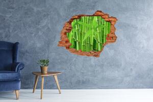 Autocolant 3D gaura cu priveliște bambusul