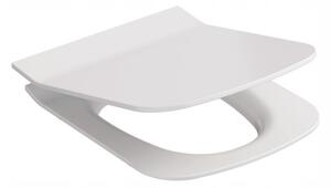 Cersanit Metropolitan, scaun toaleta duroplastic cu inchidere lenta, alb, OK581-009-BOX