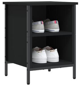 Dulap pentru pantofi, negru, 38x35x50 cm, lemn compozit