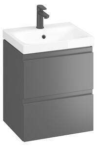 Cersanit Moduo, dulap pentru lavoar suspendat 50x40x57 cm, antracit mat, S590-067-DSM