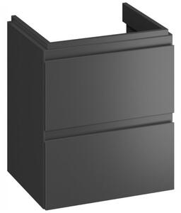 Cersanit Moduo, dulap pentru lavoar suspendat 50x40x57 cm, antracit mat, S590-067-DSM