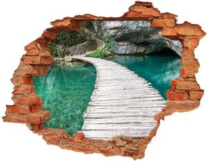 Autocolant un zid spart cu priveliște Lacurile Plitvice