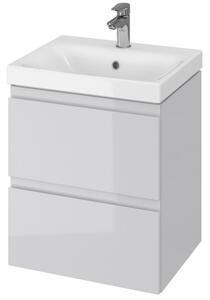 Cersanit Moduo, dulap pentru lavoar suspendat 50 cm, gri lucios, S929-011