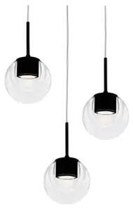 Dew 3 Lustră Pendul Black - KDLN