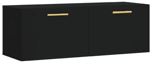 Dulap de perete, negru, 100x36,5x35 cm, lemn compozit