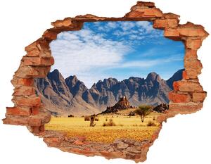 Autocolant de perete gaură 3D Rocks din Namibia