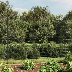 Gard plasă de sârmă cu țăruși de fixare, antracit, 1,8x10 m