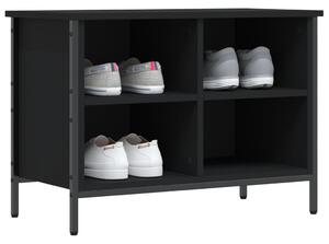 Pantofar, negru, 69x35x50 cm, lemn compozit