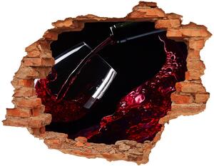 Autocolant autoadeziv gaură vin rosu