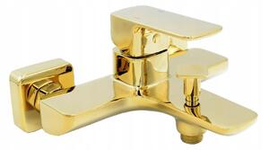 Gamma Cubic, baterie de baie de perete, auriu lucios, GMA-BCCW-TG