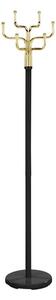 Cuier pom COSMIC, negru/auriu, metal, 34x30x176 cm