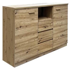 Comoda CANADA CX1, stejar artisan, PAL laminat, 130x42x105 cm