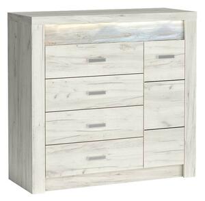 Comodă Indie 17 (cu iluminat LED) (craft alb). 1057801