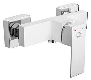 Laveo Kvadrato, baterie de duș montată pe perete h-120, crom, LAV-BLQ_040D