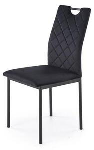 Scaun K577, negru - HLR 66, stofa catifelata/otel, 43x53x93 cm