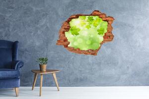 Autocolant gaură 3D frunze de castan