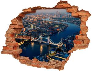 Fototapet un zid spart cu priveliște vedere aeriană din Londra