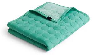 Mega Dot (Organic) Cuvertură de pat 260x260 Sea Green - Hay