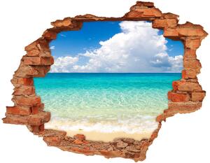 Fototapet un zid spart cu priveliște Paradise Beach